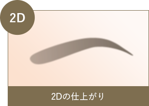 2Dの仕上がり