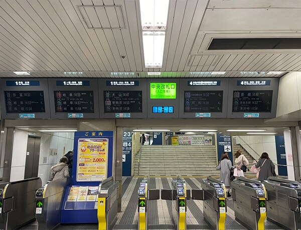 道案内画像01 名鉄名古屋駅からお越しの方