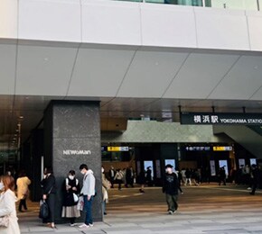 JR横浜駅のニュウマンを起点とした場合。