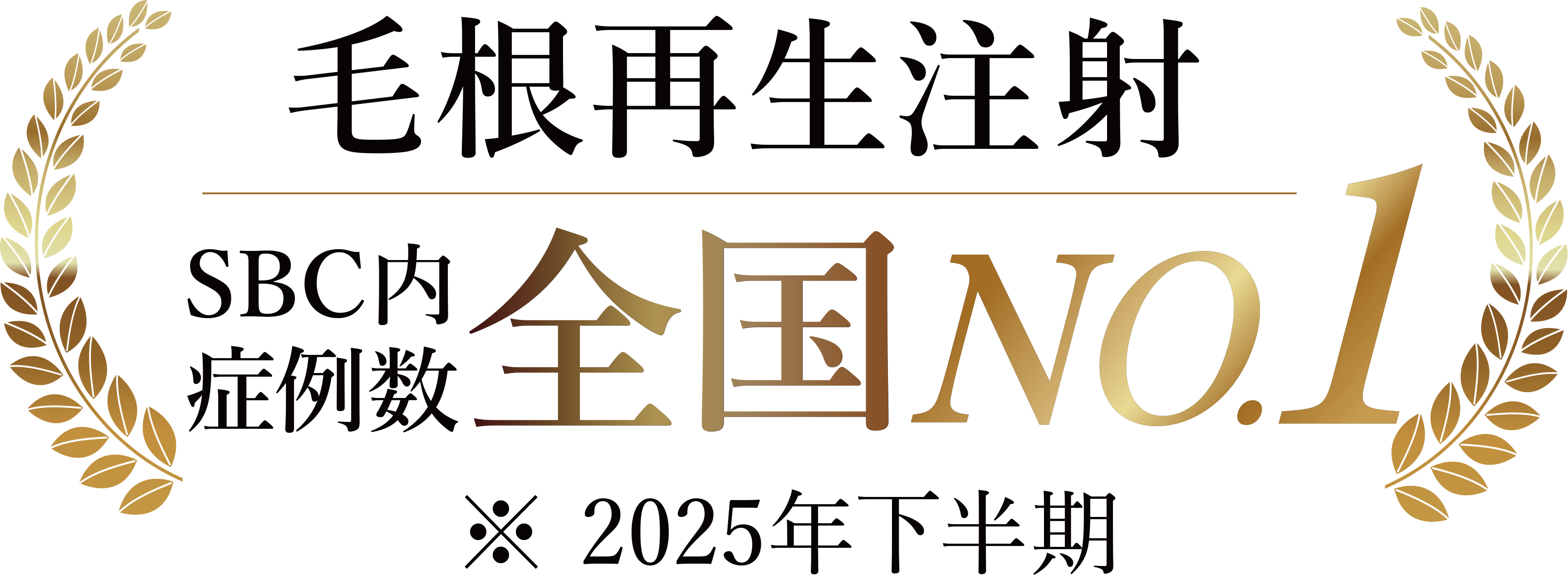 毛根再生注射 全国No.1 2025年下半期