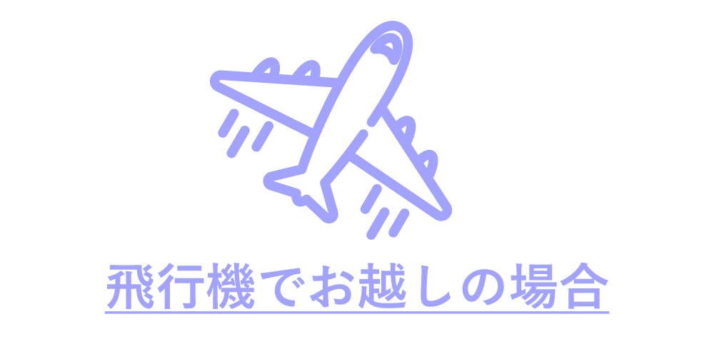 飛行機でお越しの場合