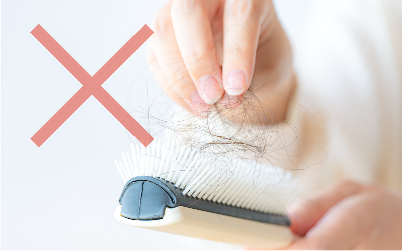 【×非推奨】抜け毛の本数チェック