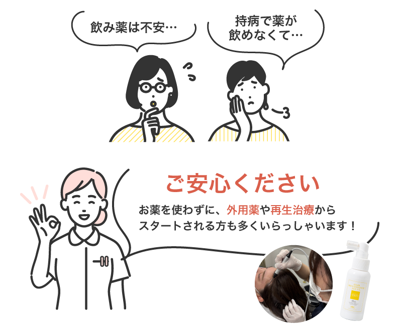 内服薬を使わず外用薬メインで始める安心の治療プラン