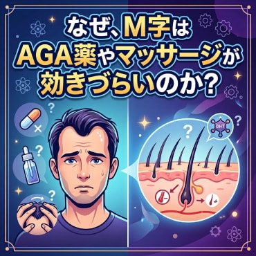 なぜ、M字はAGA薬やマッサージが効きづらいのか?生え際薄毛の真実