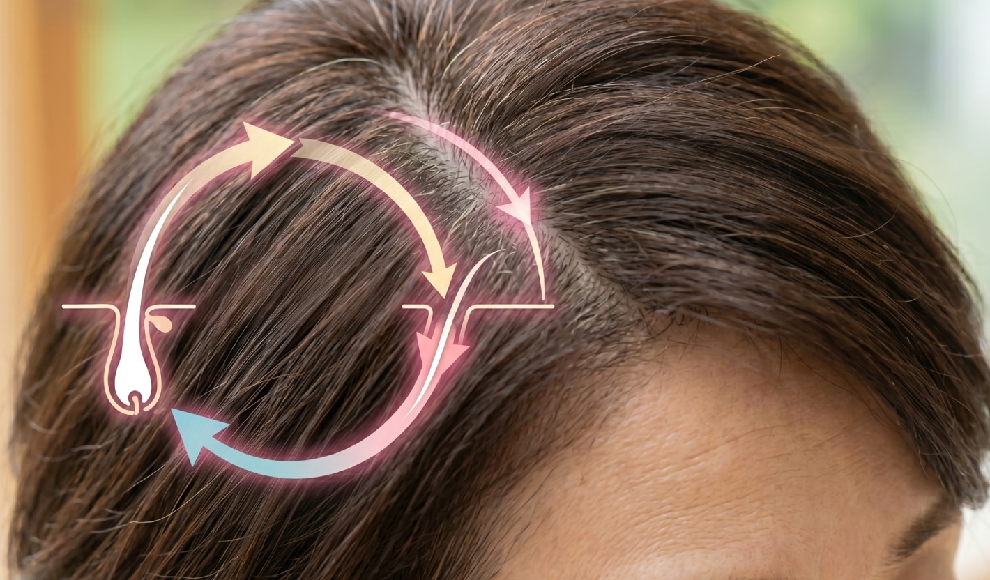 「ヘアサイクル」の乱れと成長期の短縮