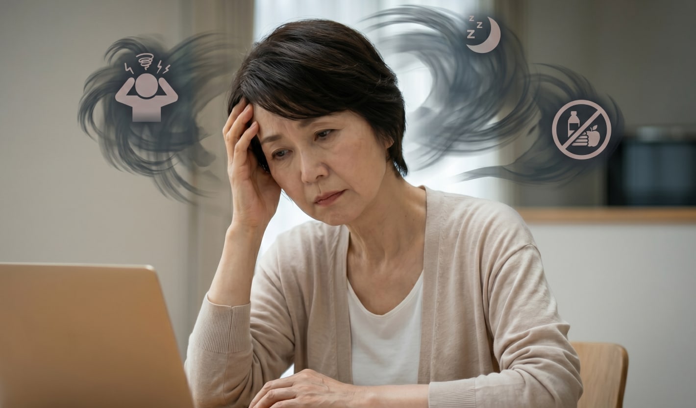 蓄積されたストレスや生活習慣の乱れ