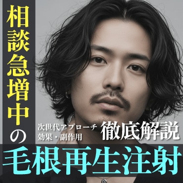 【症例写真あり】毛根再生注射の相談急増中！AGA治療「毛根再生注射」とは？