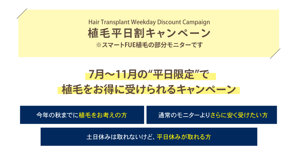 10月月替りキャンペーン特別ページ素材植毛キャンペーン