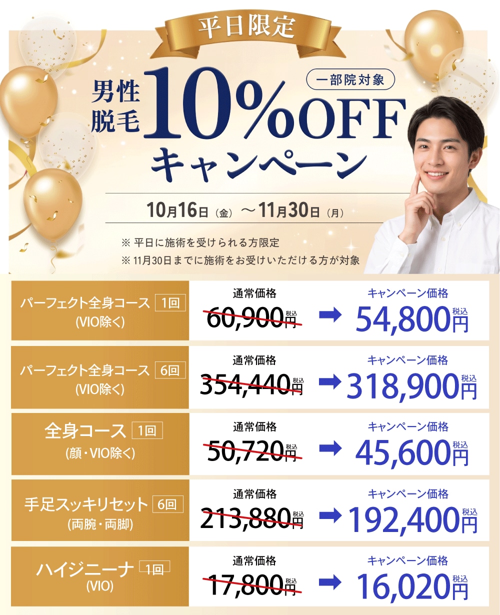 男性LD平日キャンペーン