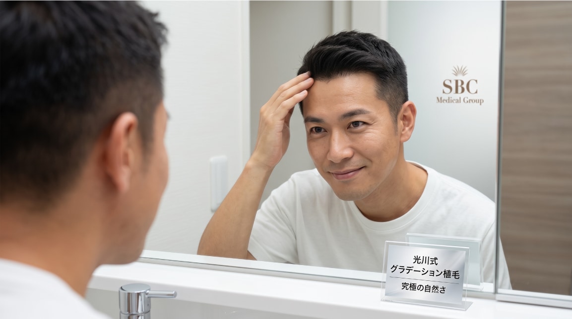 【医師解説】植毛したとバレたくない方へ。「光川式グラデーション植毛」が究極の自然さを実現できる理由